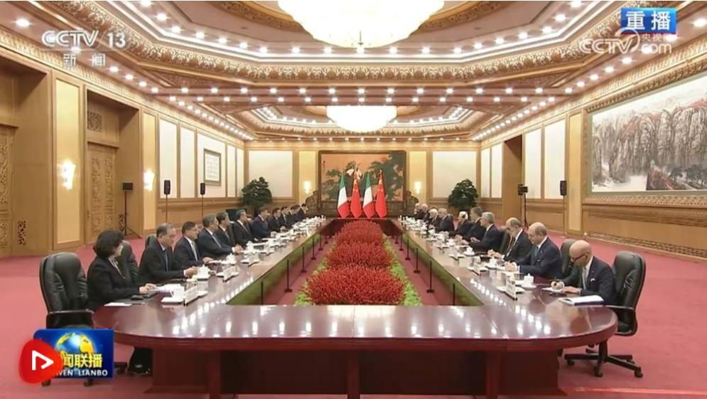 习近平同意大利总统马塔雷拉会谈