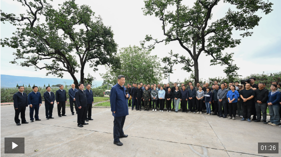 独家视频丨习近平在陕西宝鸡市和甘肃天水市考察调研