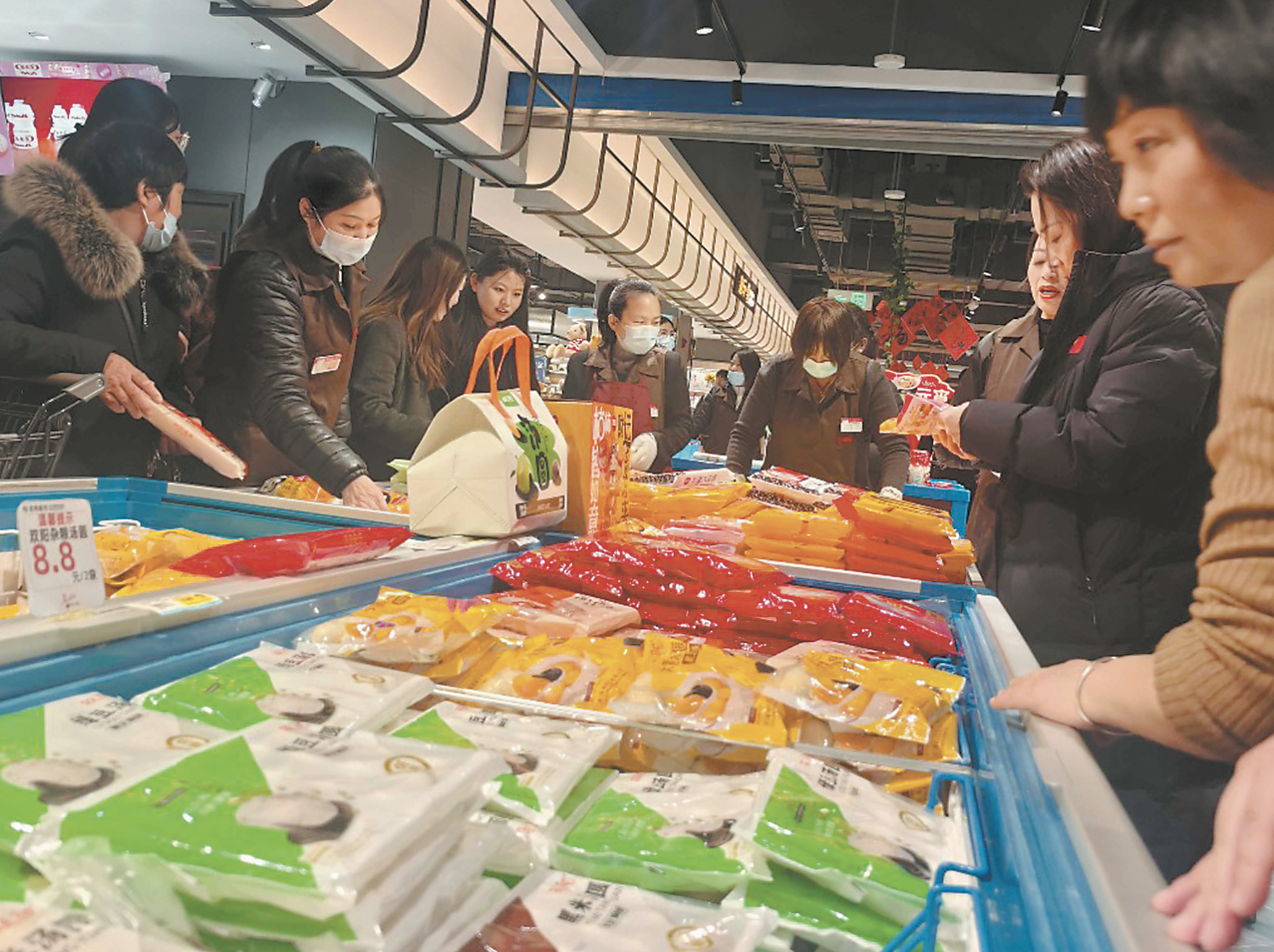 菏泽汤圆市场“争奇斗艳”庆佳节