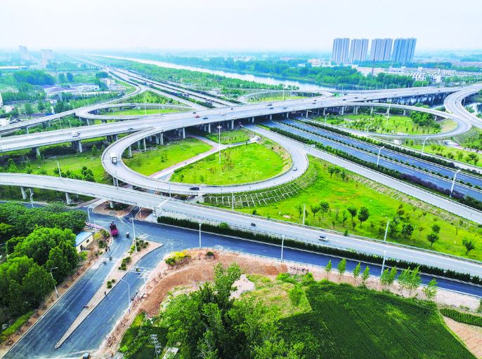 牡丹路与南外环连接工程达到通车条件